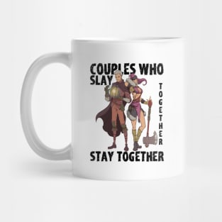 Roleplaying RPG Couple Gift Valentines Day Wizard Barbarian Mug